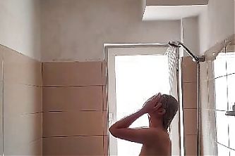 Nadezhda decides to open the window while taking a shower